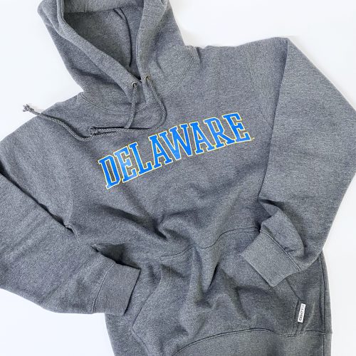 University of Delaware Arched Delaware Hoodie - Charcoal