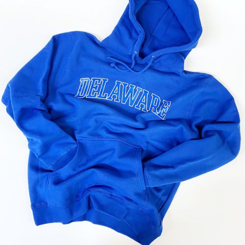 University of Delaware Arched Delaware Hoodie Sweatshirt - Royal Blue