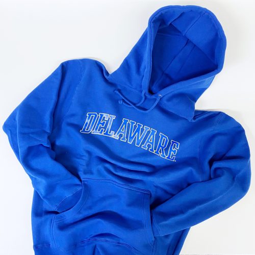 University of Delaware Arched Delaware Hoodie Sweatshirt - Royal Blue