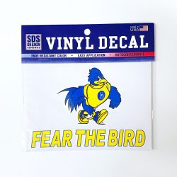 University of Delaware Fear The Bird Decal