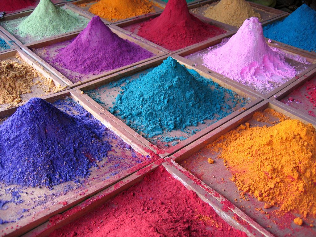 Powdered pigment dyes