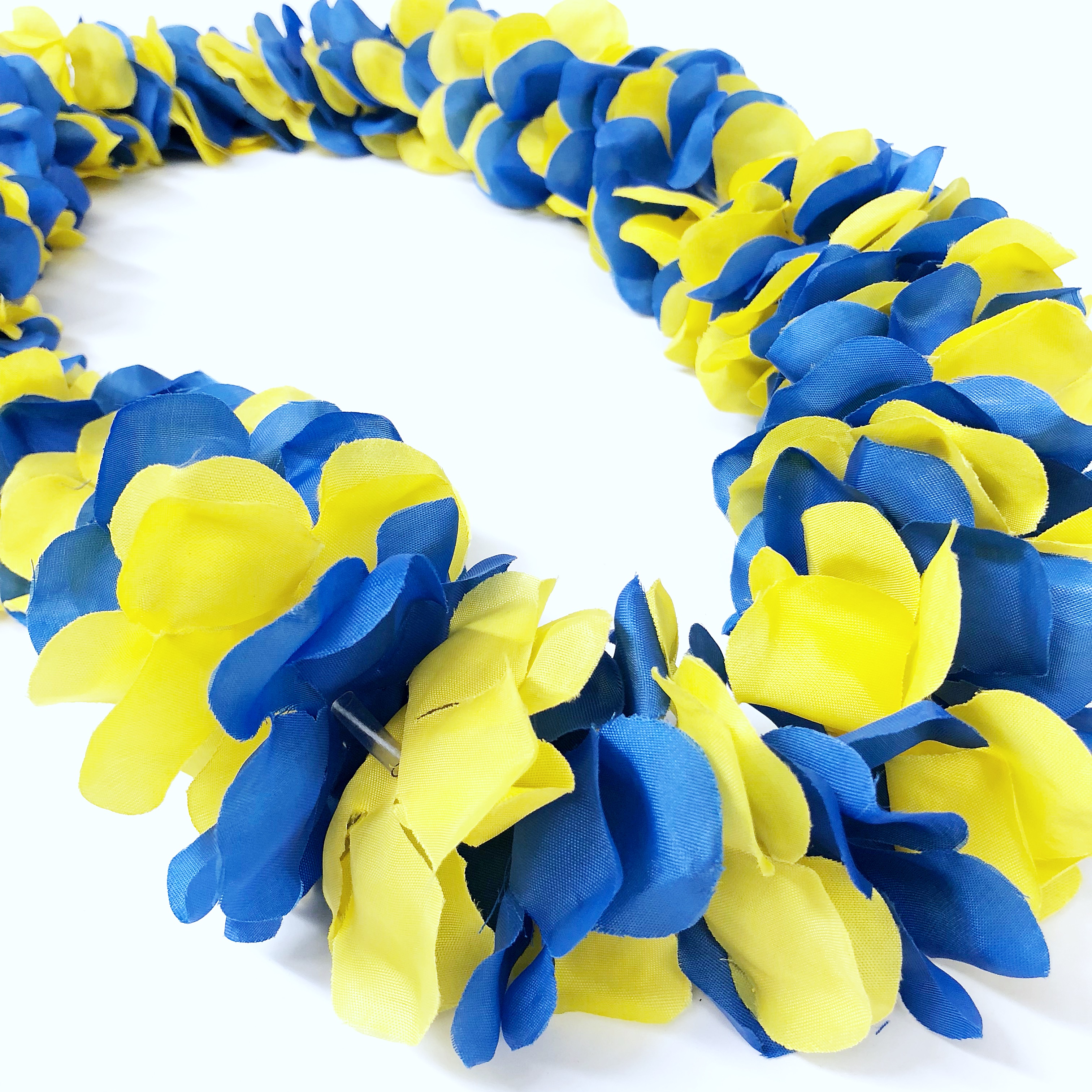 University of Delaware Blue and Yellow Flower Lei National 5 and 10