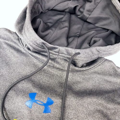 University of Delaware Under Armour Performance Fleece Hoodie - Neckline Detail