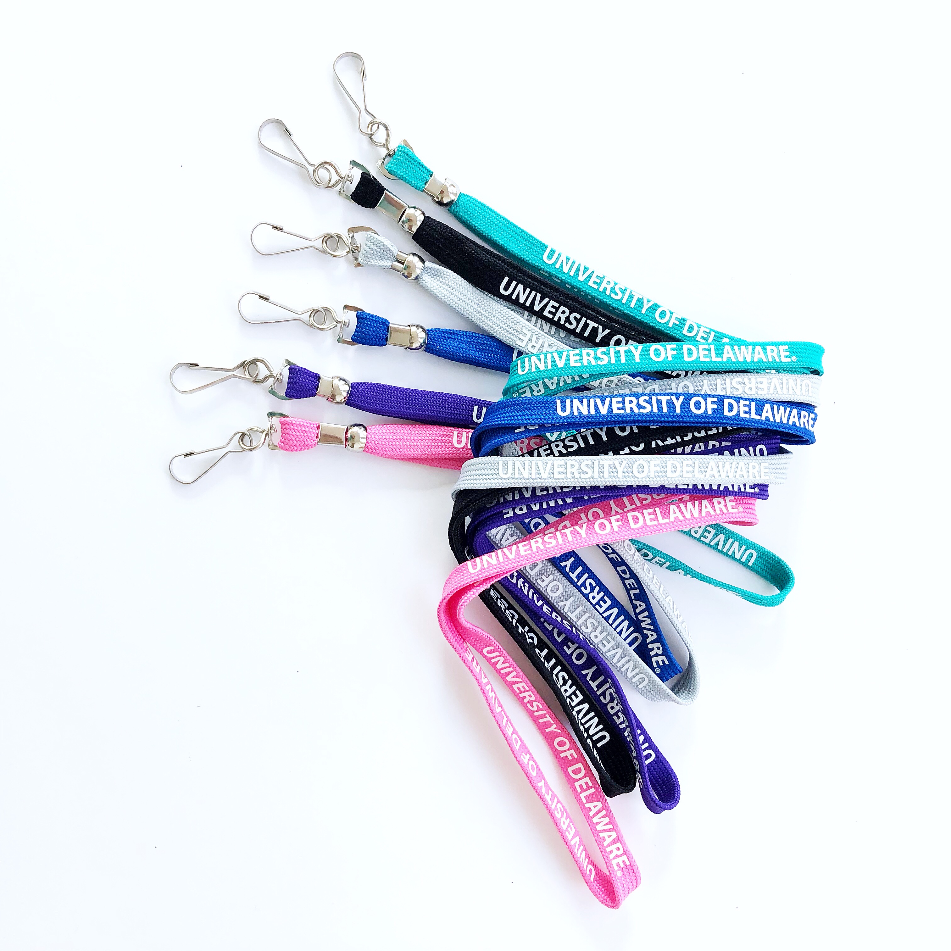University of Delaware Shoelace Lanyard National 5 and 10