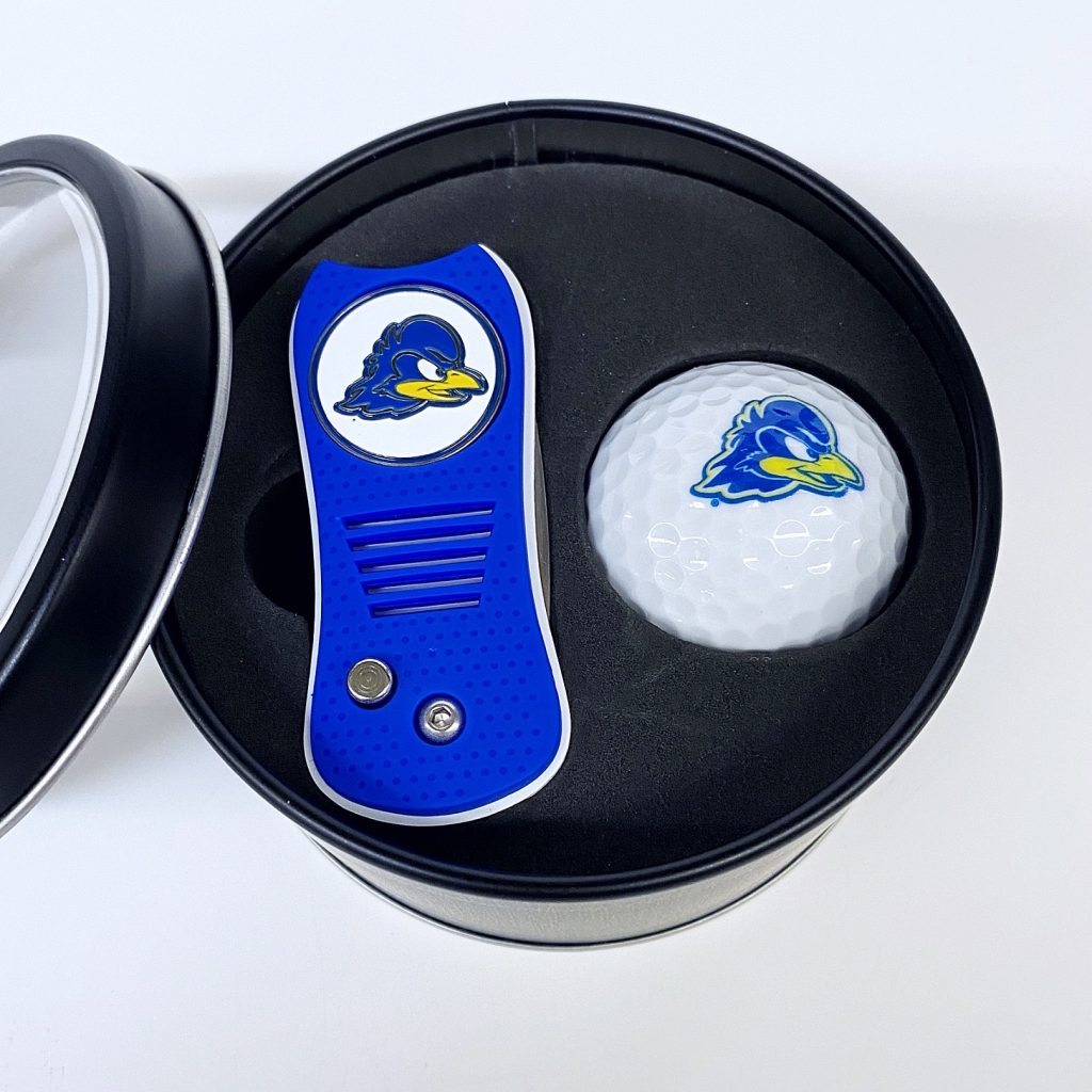 University of Delaware Switchblade Divot Tool + Golf Ball Gift Set