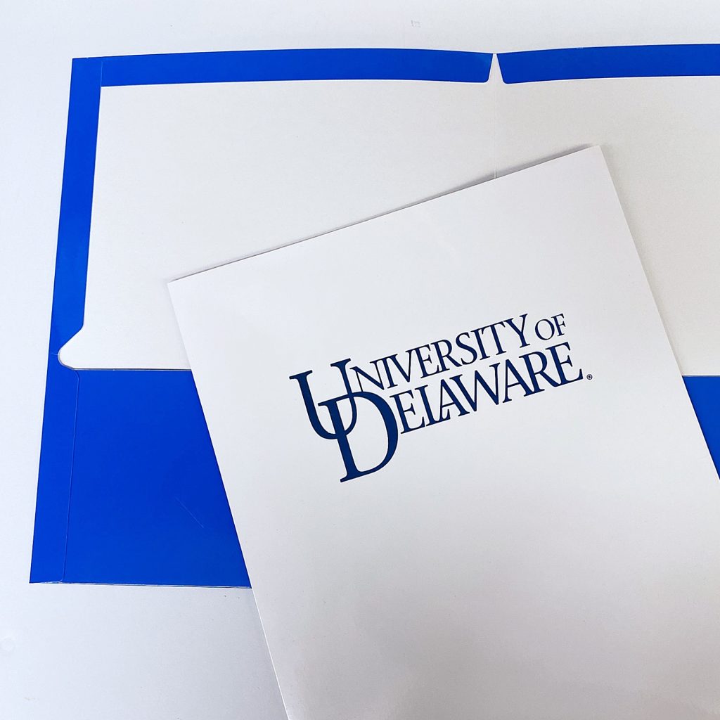 University of Delaware 2Pocket Presentation Folders National 5 and 10