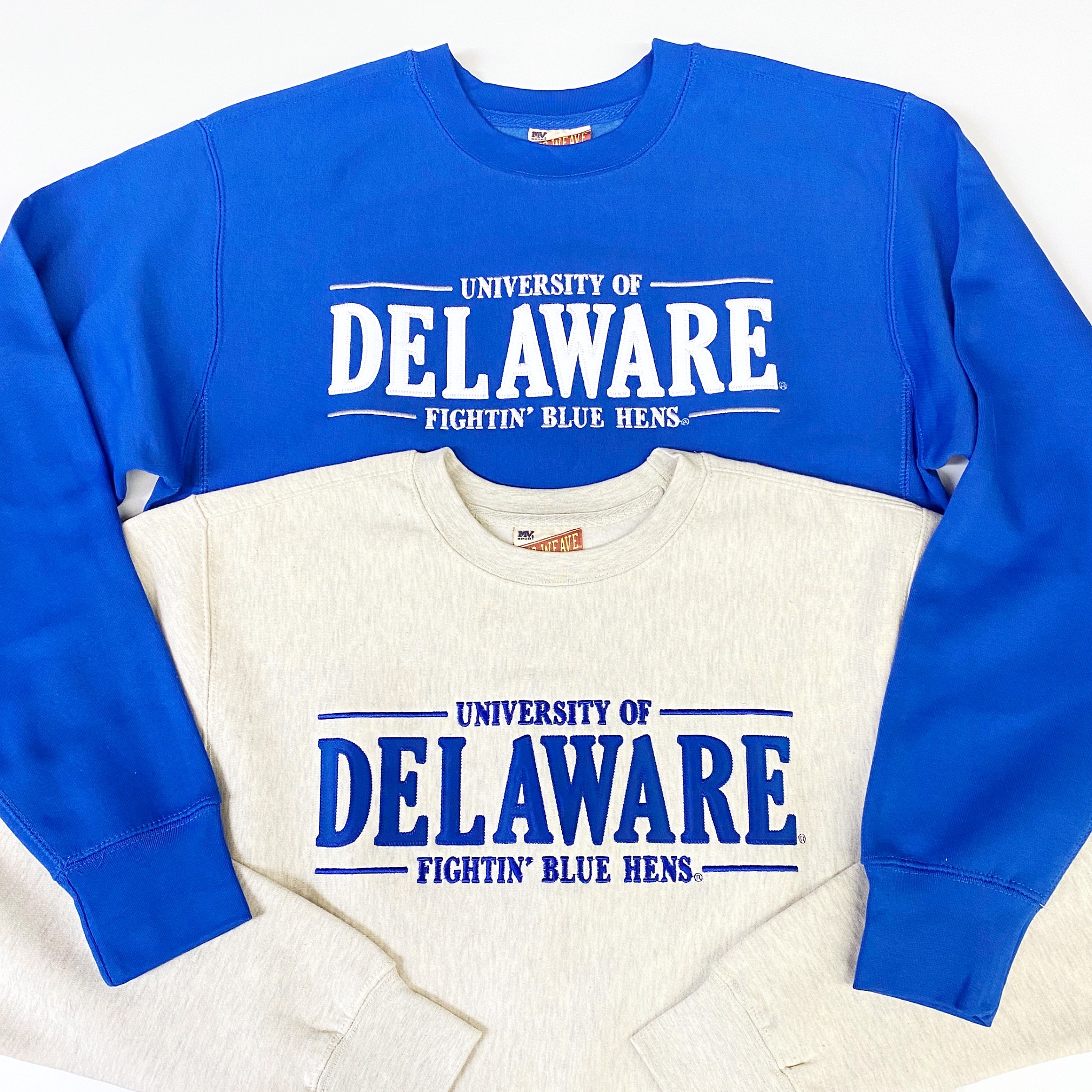 University of Delaware MV Tackle Twill Crew Neck Sweatshirt