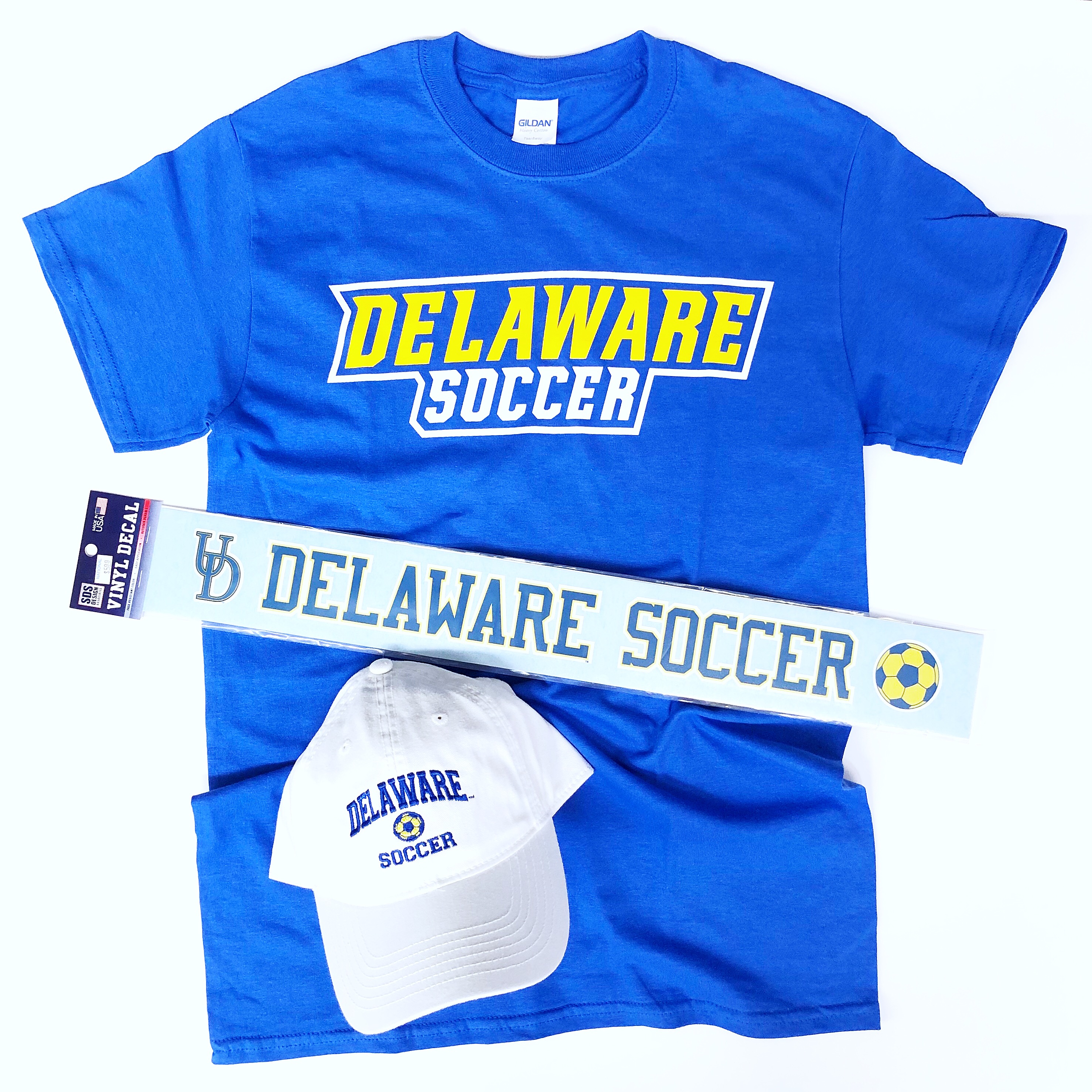 University of Delaware Soccer Tshirt Royal National 5 and 10