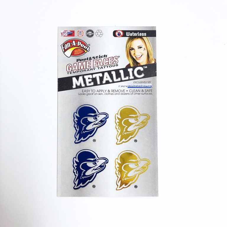 University of Delaware Metallic YoUDee Temporary Tattoos