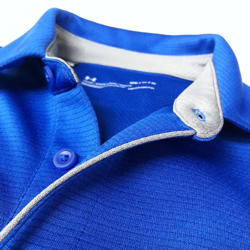 University of Delaware Under Armour Tech Performance Polo - Neckline Detail