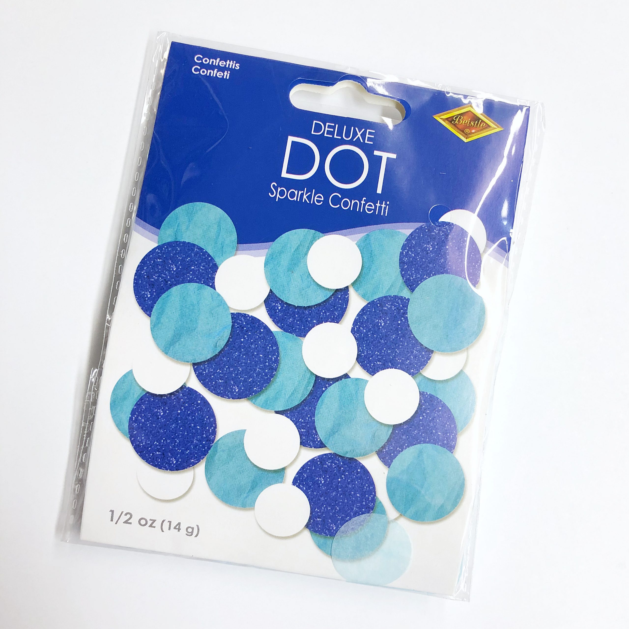 Blue Dot Glitter Confetti