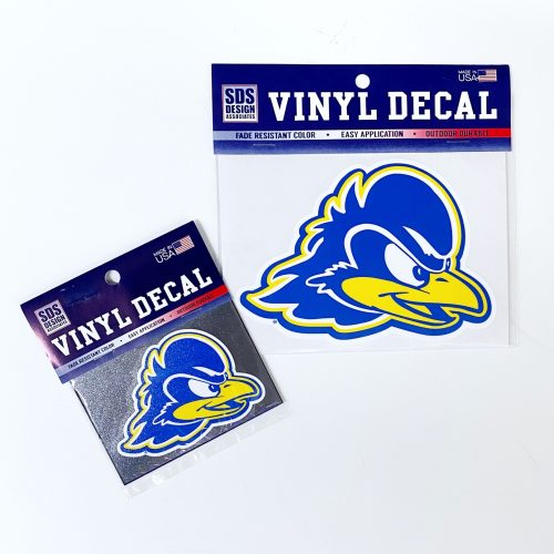 University of Delaware 3-color Bird Head Logo Decals