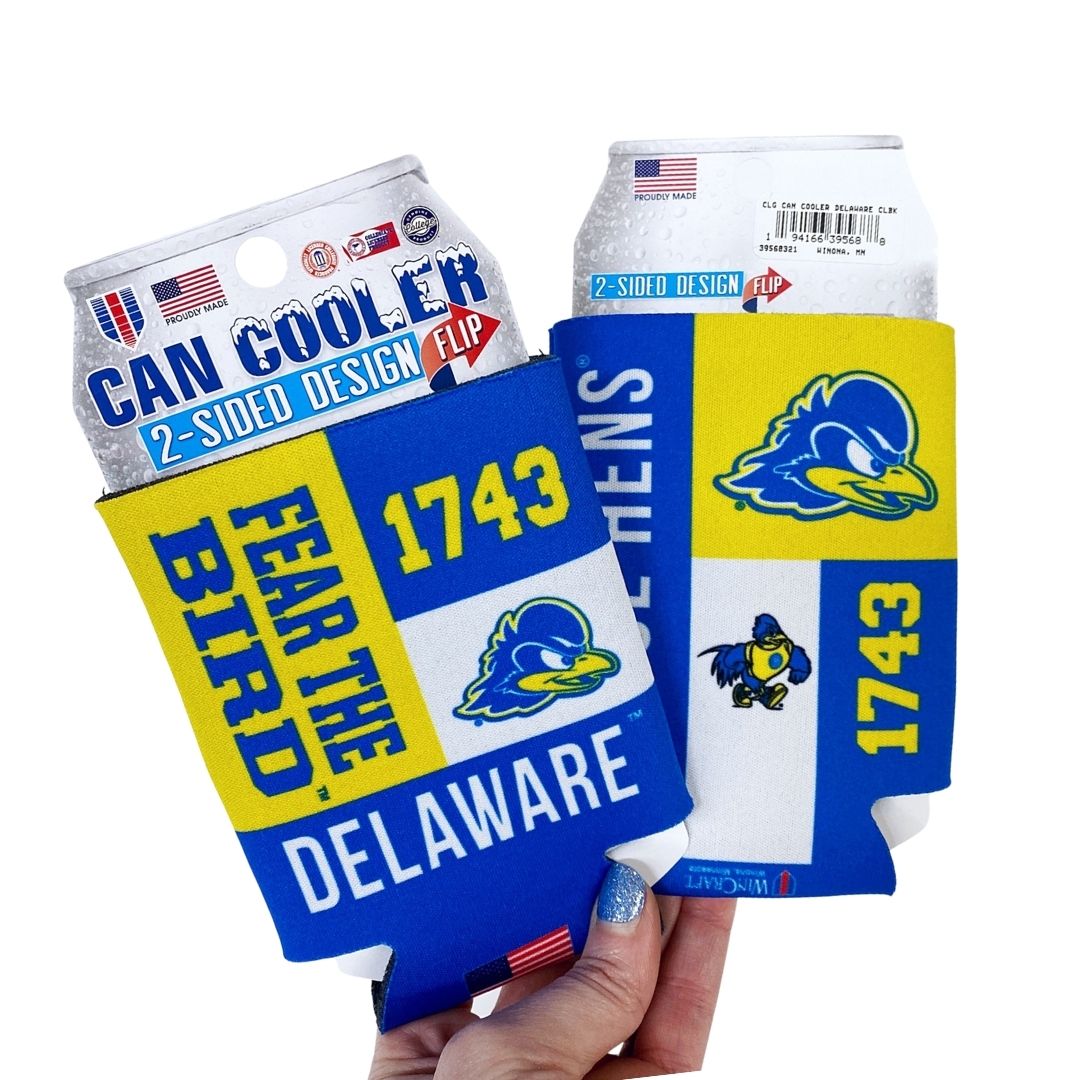 University of Delaware Color Block Can Koozie