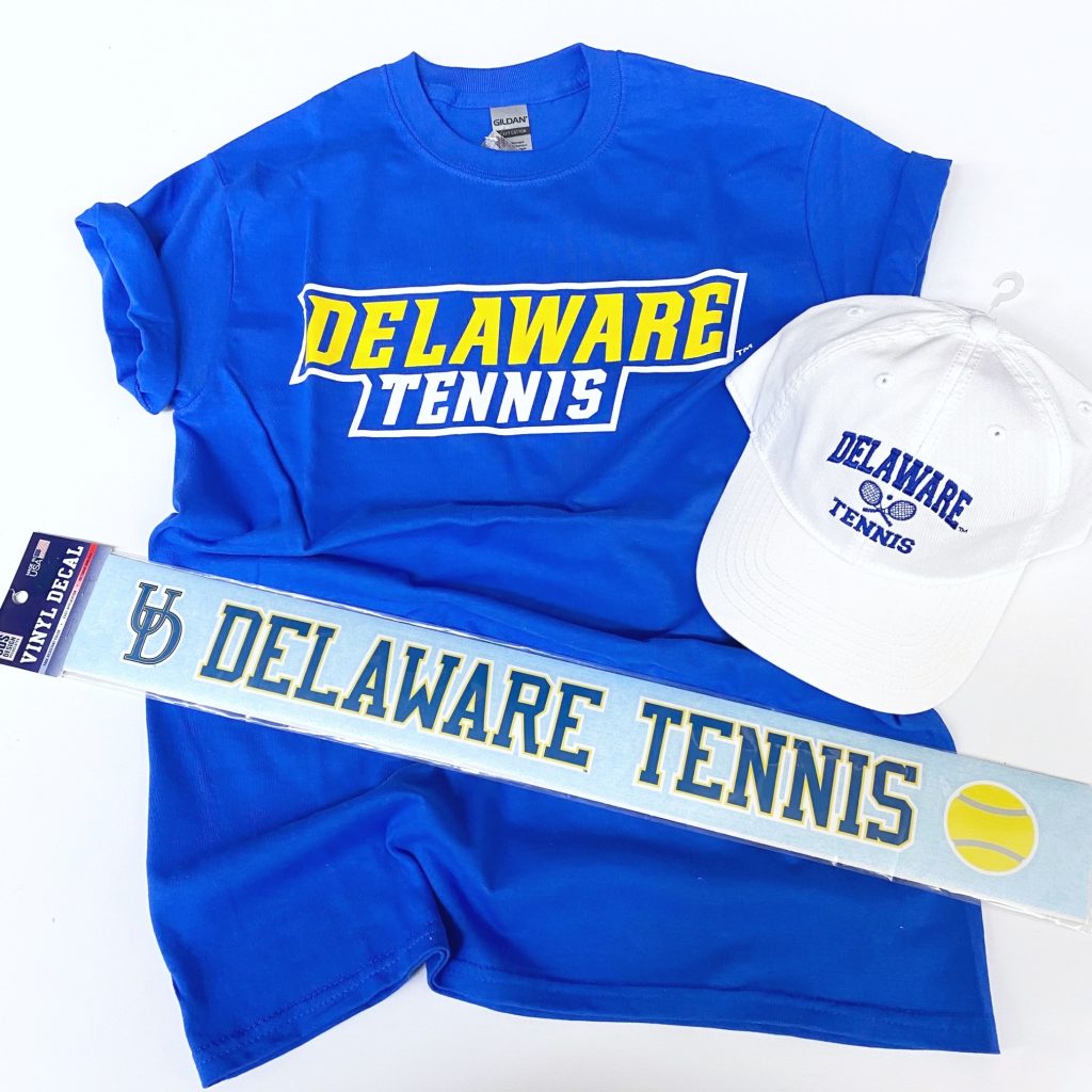 University of Delaware Tennis Tshirt Royal National 5 and 10