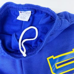 Blue and yellow champion sweatpants deals