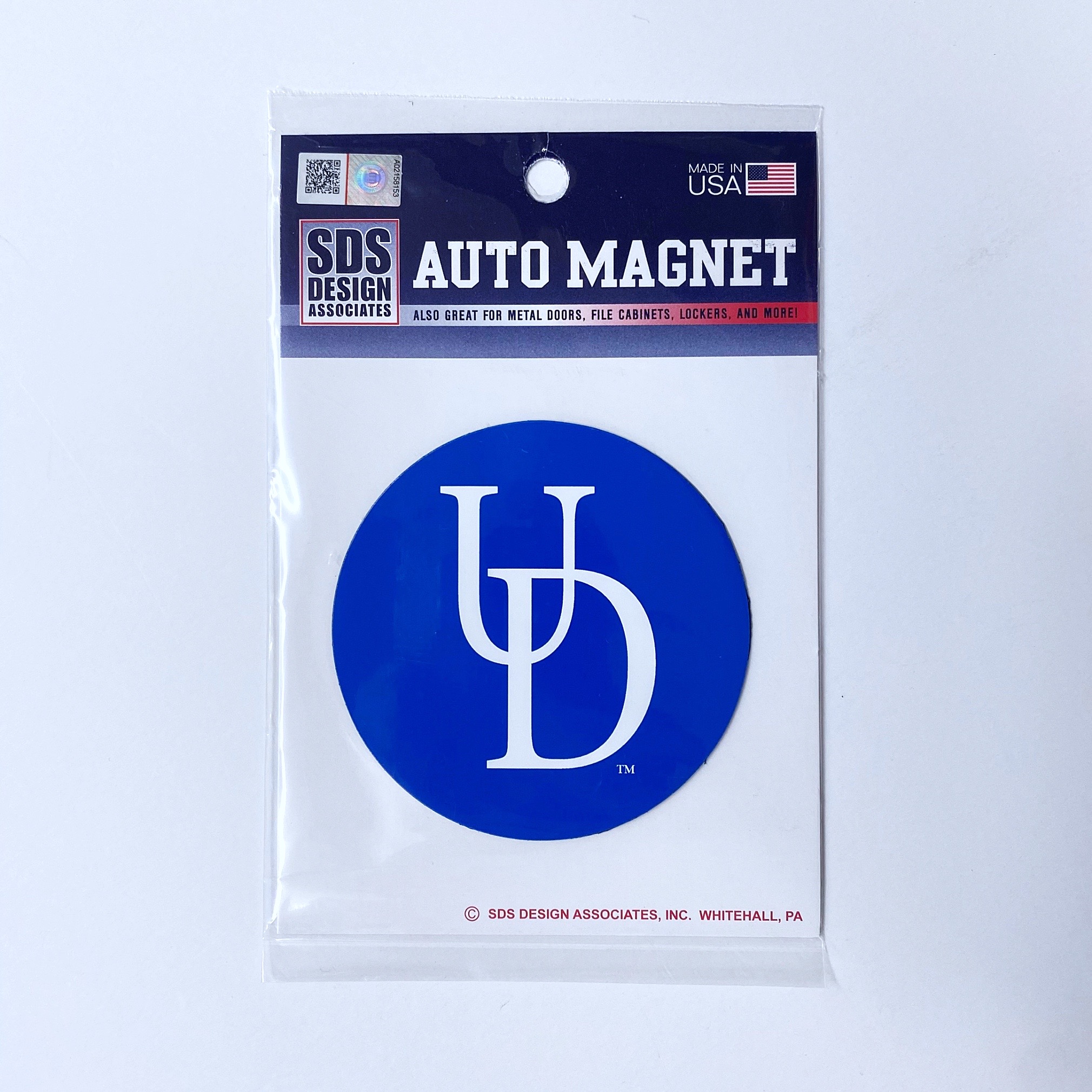 University of Delaware Monogram Logo Car Magnet – National 5 and 10