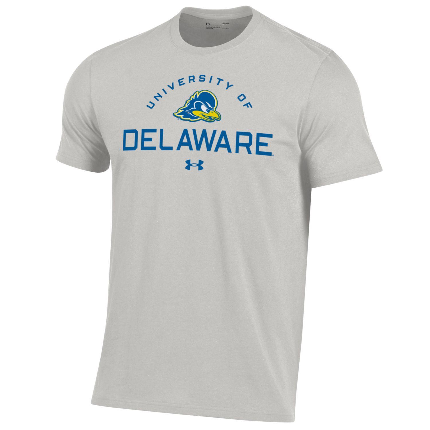 University of Delaware Under Armour Charged Cotton T-shirt - Ash