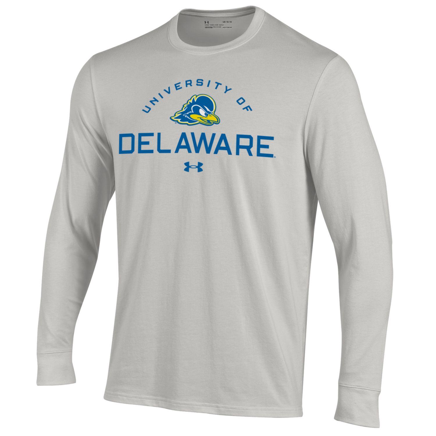 University of Delaware Under Armour Charged Cotton T-shirt - Ash