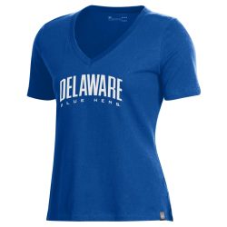 Vislumbrar amor vegetariano University of Delaware Women's Under Armour Charged Cotton V-neck T-shirt –  National 5 and 10